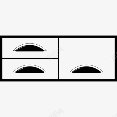 抽屉办公桌sd3存储箱家具图标图标