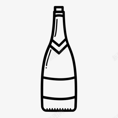 白色玻璃杯酒瓶场合玻璃杯图标图标