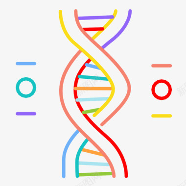 DNA图标基因组化学dna图标图标