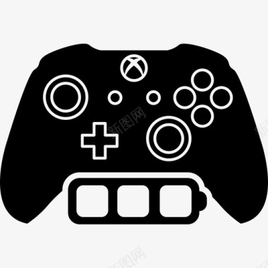 全牛皮XboxOne全电池游戏控制控制视频游戏图标图标