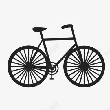 自行车铃铛手提手图标图标