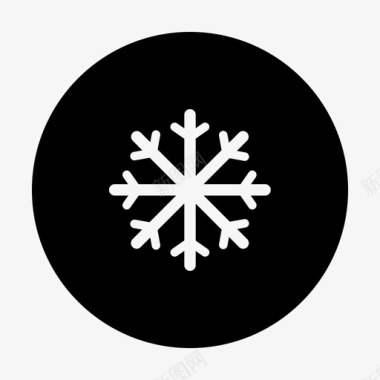 有雪天气寒冷空调制冷机图标图标