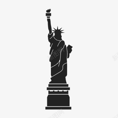 庆典边框自由女神像庆典公民身份图标图标