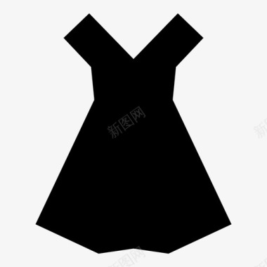 女性服装连衣裙女士长袍图标图标