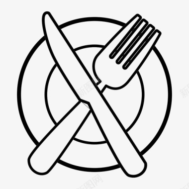 叉子采购产品餐具花式叉子图标图标