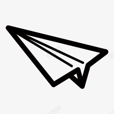 纸飞机儿童飞行图标图标