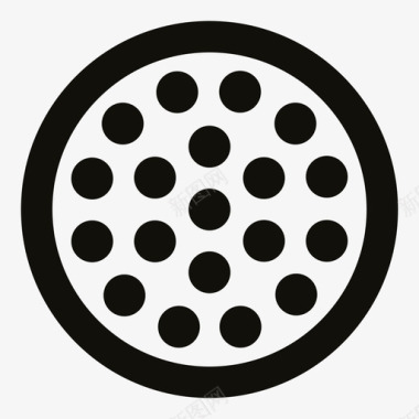 圆形火焰图标圆形绞肉机图标图标