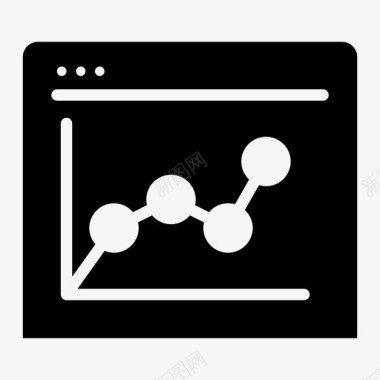 随机模式折线图网络趋势图标图标