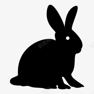 兔子野生动物猛禽图标图标
