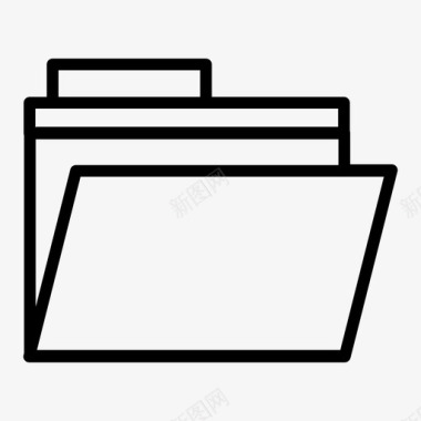 存储文件夹打开办公室图标图标