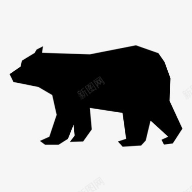 熊熊科北极熊图标图标