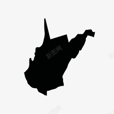 标志图集美国西弗吉尼亚地图集图标图标