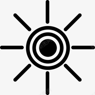 冬天的人太阳补充空间图标图标