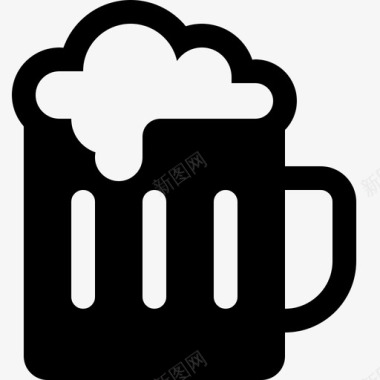 啤酒一杯啤酒饮料图标图标