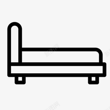 枕头床卧室毯子图标图标