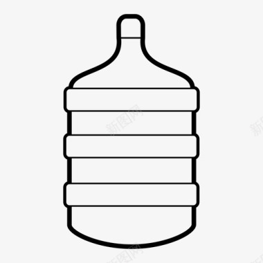 无毒塑料水瓶塑料瓶矿泉水图标图标