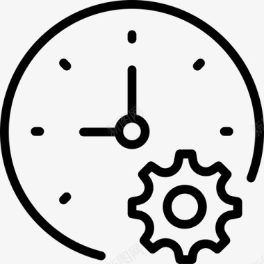 手册大纲时钟设置保存的设置时间首选项图标图标