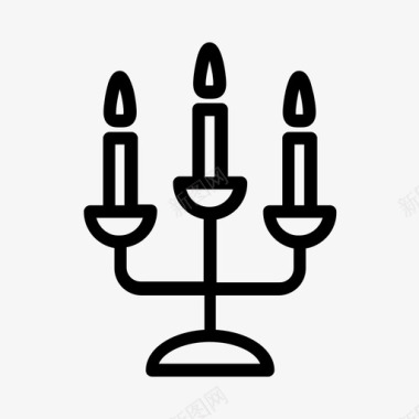 火焰矢量图蜡烛蜡烛棒灯芯图标图标