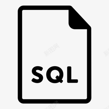 SQL打开文件sql文件计算机数据图标图标