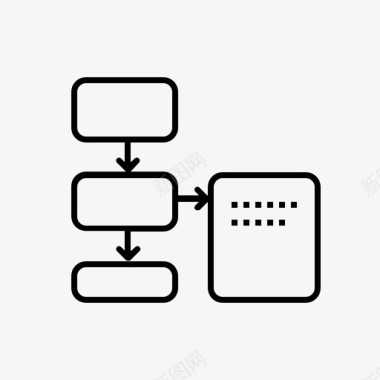网上购物流程流程图机构图标sauricons图标