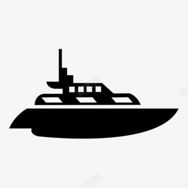 船游轮豪华图标图标