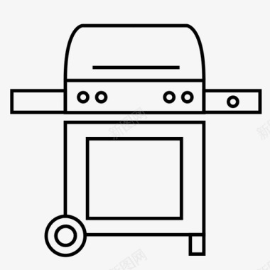 电器烤架技术夏季图标图标