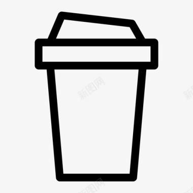 瓶装咖啡放松杰作图标图标