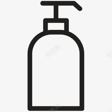 液体肥皂分配器肥皂分配器洗发水图标图标