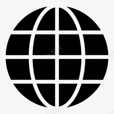 地球卫星地球网格世界卫星图标图标