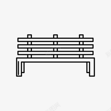 面部放松长凳广告公园图标图标