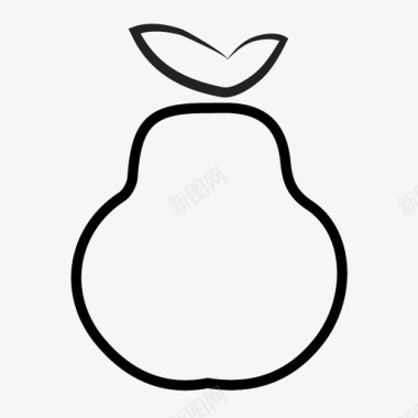 梨苹果食物图标图标