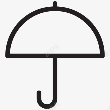 遮阳伞雨伞防晒塑料图标图标
