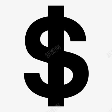 财富比重美元存储符号图标图标