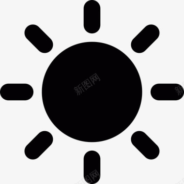 耀眼太阳温度阳光图标图标