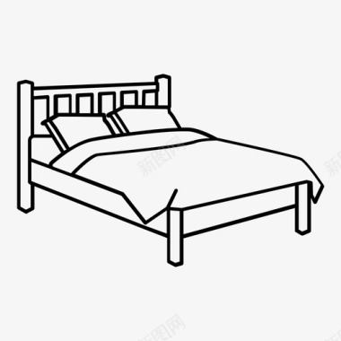 床单被罩床床单大床图标图标