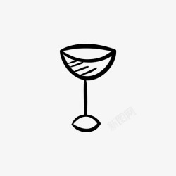 高级酒杯采购产品葡萄酒玻璃杯酒杯饮料图标高清图片