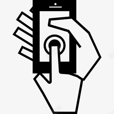 右手被另一只右手的手指触摸的手机工具和用具现代屏幕图标图标