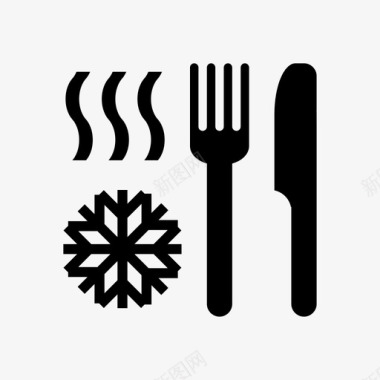餐饮冷热食品餐厅盘子图标图标
