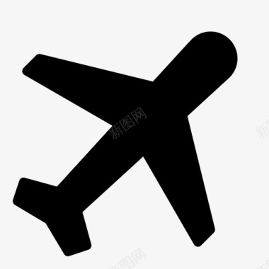 飞机航空船客机图标图标