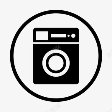 电器洗衣机公用事业消毒剂图标图标