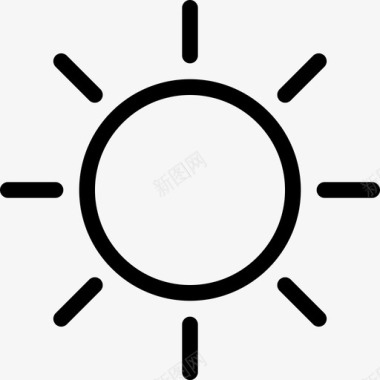 光源太阳阳光光源图标图标