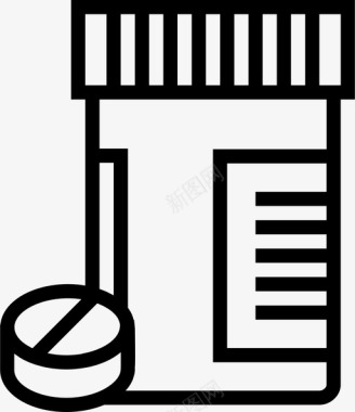药品药丸药品护理健康图标图标