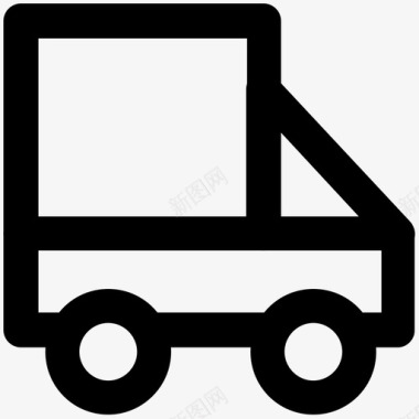 物流送货车提货车材料图标图标