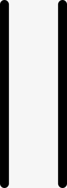 填充轮廓形状暂停符号直行图标图标