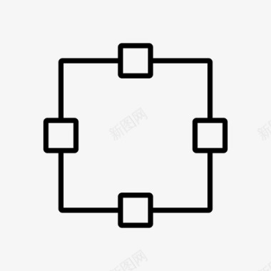 连接工具方形工具连接端连接线图标图标