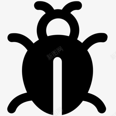 小病毒虫子动物甲虫图标图标