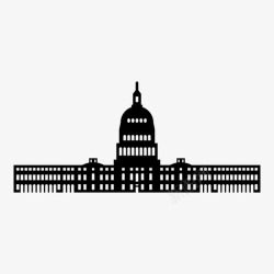 议院美国国会大厦华盛顿特区否决权图标高清图片