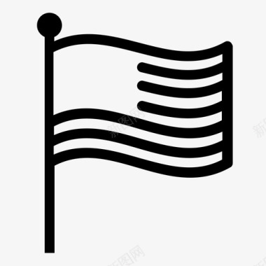 美国国旗爱国主义民族主义图标图标
