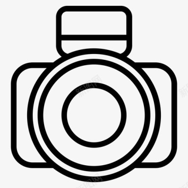 相机单反相机胶卷图标图标