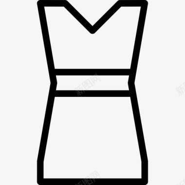 服装商店礼服图标图标
